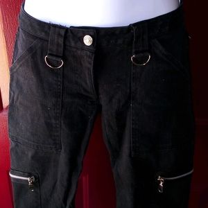 Small Serious Black Capri Pants